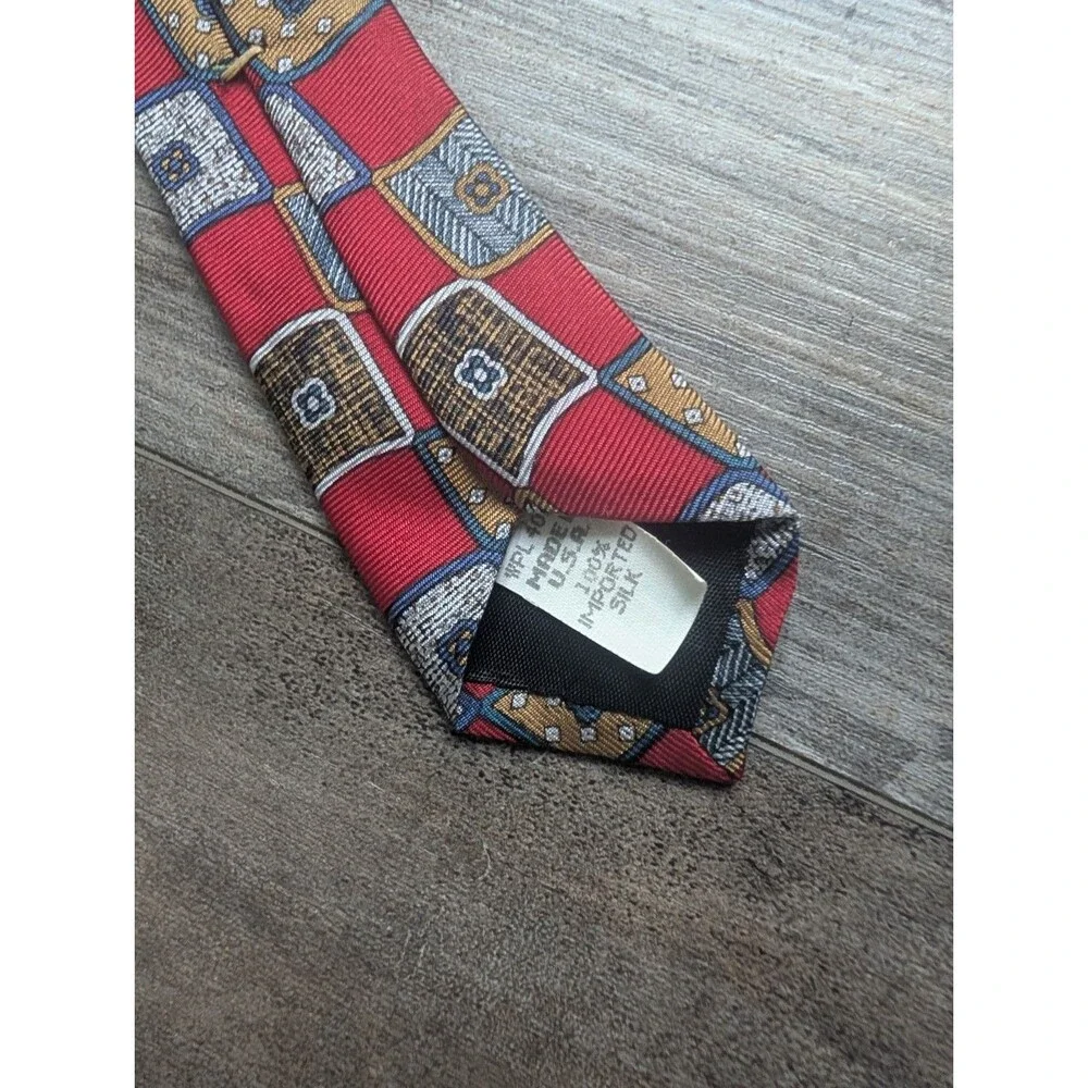 Lot of 2 Vintage VTG Oscar de la Renta Men's Neck Tie Ties 100% Silk Made in USA